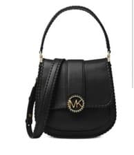 Image of Michael Kors Black Leather Bag