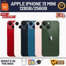 Image of NEW Apple iPhone 13 Mini 5G 128GB/256GB Unlocked iOS Smartphone - Pristine A+