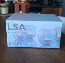 Image of LSA International Pearl Tealight Holders, Set of 4 ** BRAND NEW **