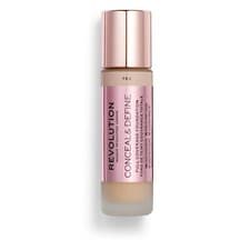 Image of Makeup Revolution Conceal & Define Full Coverage Foundation 0.8 Oz 23ml F8.2