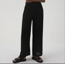 Image of BNWT Papaya Women's Wide Leg Linen Blend Trousers UK 16
