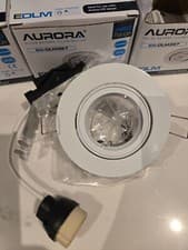 Image of 8 X Aurora GU10 Adjustable Downlights, Spotlights. Brand New. EDLM™ PRO EN-DLM35
