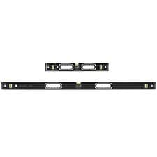 Image of Stabila Dark Shadow 2 Piece Type 196-2 Spirit Level Set 40cm & 183cm