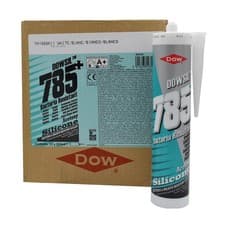 Image of Dowsil Dow Corning 785+ Bacteria Resistant Sanitary Silicone Sealant White 310ml