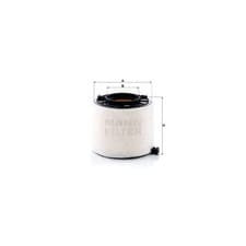 Image of MANN Air Filter Insert 180mm Outer Diameter Service Fits Audi A4 Allroad A5 Q5