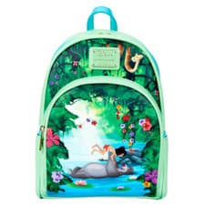Image of Loungefly Disney Jungle Book Bare Necessities Scene Mini Backpack Bag Purse New