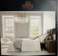 Image of Bedeck Of Belfast Asha Weave Chalk Cream King Size Duvet Cover