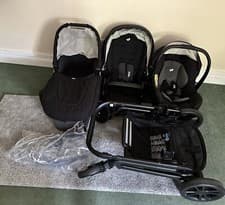 Image of Joie chrome (Gemm) Travel System With Carrycot (Shale)