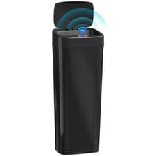 Image of HOMCOM 50L Sensor Bin, Stainless Steel Slim Kitchen Bin, Fingerprint-Proof