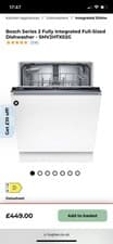 Image of Bosch Series 2 SMV2HTX02G Wifi Connected Fully Integrated Full Size Dishwasher