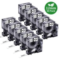 Image of Dymo D1 Label Tape 40913 45010 45013 9mm 12mm for Dymo Label Manager 160 280 420