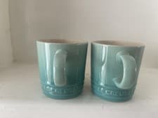 Image of Le Creuset Stoneware Espresso Mug - Set Of Two in CoolMint ( NEW)