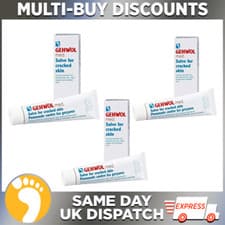 Image of Gehwol Med Salve for Cracked Skin 75ml Tube x 3 | For Severe Dry / Rough Skin
