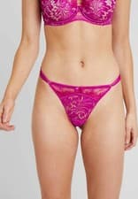 Image of Ann Summers Love Me true Viola Pink Thong Size UK 10 M EU 36 Free Post NWT