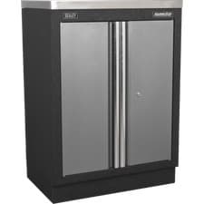 Image of Sealey Superline Pro Modular Floor Cabinet 2 Door MSS System Black / Grey