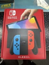 Image of BRAND NEW Nintendo Switch OLED Model Handheld Console - 64GB - Black/Blue/Red