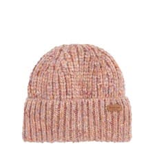 Image of Barbour Greta Beanie Hat Pink Rust