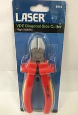 Image of Laser 5912 VDE Diagonal Side Cutters 150mm Cable Cutting Pliers Garage Hand Tool