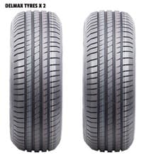 Image of 2 x DELMAX TYRES 195 65 15 TYRES 195/65R15 195.65.15 91V HIGH QUALITY