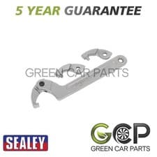 Image of Sealey Adjustable C-Spanner Hook & Pin Wrench Set 32-76mm 4pc SMC2M