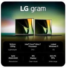 Image of 😍Sealed Box, LG Gram 17" 17Z90S-G.AD79A1 Intel Core Ultra 7 16GB+1TB RRP £1700