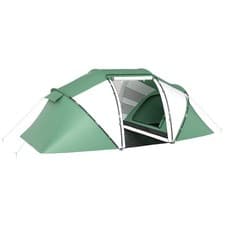 Image of Outsunny 4-6 Persons Camping Tent Dome Family Travel Group Hiking Room Fishing
