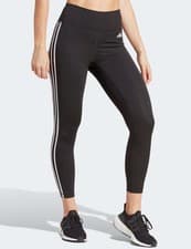 Image of Adidas Train Essentials 3 Stripes Leggings Black High Waist M Women’s Tight Fit