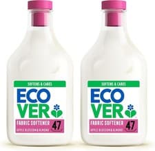 Image of Ecover Fabric Softener Conditioner Apple & Almond 2 x 47 Washes 2 x 1.43L