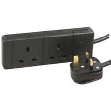 Image of UK Plug Extension Lead Cable Electric Mains Power 1 2 3 4 6 8 10 Gang Way Socket