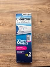 Image of clearblue pregnancy test ultra early, 6 days early, 2 pack, long expiry date