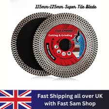 Image of 115mm-125mm Super Tile Blade Turbo Porcelain Diamond Disc Cutting And Grinding