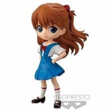Image of Evangelion Asuka Langley School Uniform Q Posket Ver. A Figure (B/1)