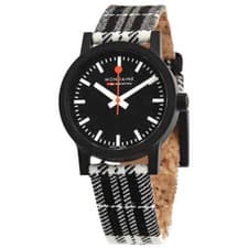 Image of Mondaine Ladies Watch Essence Quartz Black Dial  MS1.32120.LB