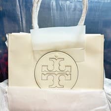 Image of Tory Burch Small Ella Bio Tote – Warm White