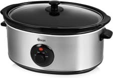 Image of Swan Stainless Steel Slow Cooker, 6.5 Litre, Silver, SF17030N