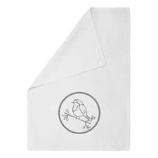 Image of 'Christmas Robin with Berries' Cotton Tea Towel / Dish Cloth (TW058219)