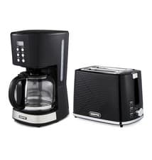 Image of GEEPAS 1.5L Filter Coffee Machine & 2 Slice Toaster Combo Set Drip Coffee Maker
