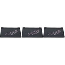 Image of Set of 3 Afternoon Tea Tray Coffee And Serving Rectangular Snack