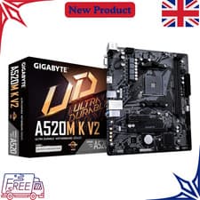 Image of Gigabyte A520M K V2 Motherboard Amd Socket Am4 Micro Atx Ddr4 Pcie Gen3 X4 M.2 S