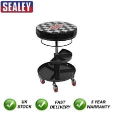 Image of Sealey SCR15 Mechanic's Seat and Tool Tray Combo SCR15COMBO