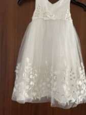 Image of Monsoon Girl’s White Embroidered Dress Age 18-24 Months New!