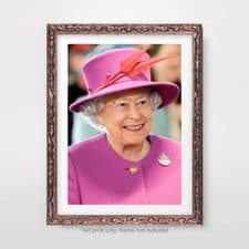 Image of The Queen Elizabeth II Memorial Portrait Art Print Poster 1926 2022 RIP unframed
