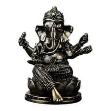 Image of Lord Ganesha Statue Ornament Handmade Art Craft Fengshui Collectibles Religious