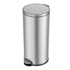 Image of EKO Eva Circular Pedal Bin, 30L – Stainless Steel