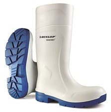 Image of Dunlop - PUROFORT MULTIGRIP Safety Wellington Boot  White Blue Green