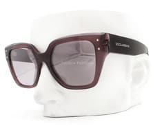 Image of Dolce Gabbana Sunglasses Crystal Violet Silver Mirror DG 4471 3045/AK with Case