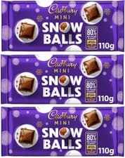 Image of 3x Cadbury Mini Snow Balls 1100g | UK Free And Fast Dispatch
