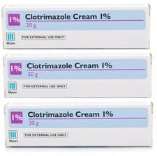 Image of 3 Pack Clotrimazole 1% Antifungal Cream 20g Each – Thrush & Ringworm
