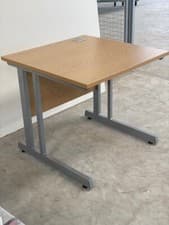 Image of BRAND NEW BEECH 800mm WIDE HOME OFFICE DESK (A214)