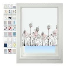 Image of Blackout Roller Blind, Patterned Thermal 100% Blackout Fabric, Window Blind